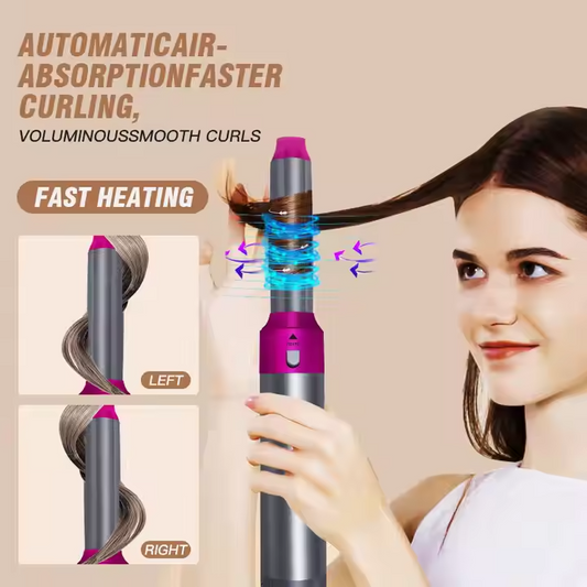5-in-1 Hair Dryer Styler Brush for Effortless Styling and Shine