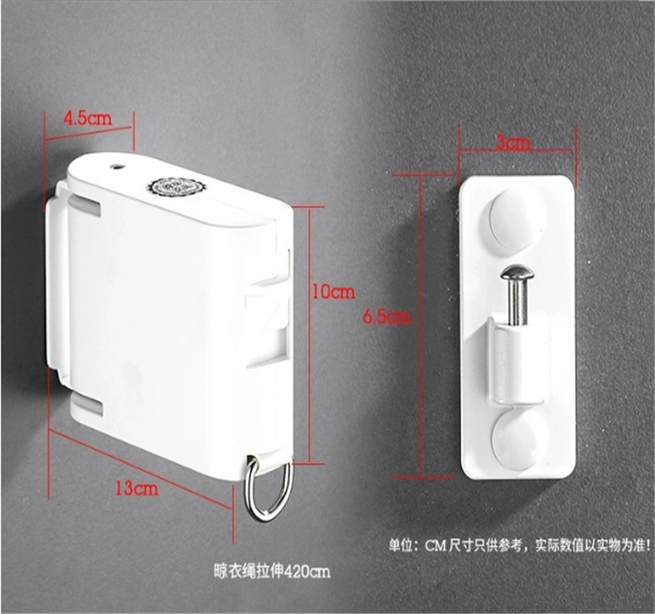 Wall Mounted Retractable Clothesline