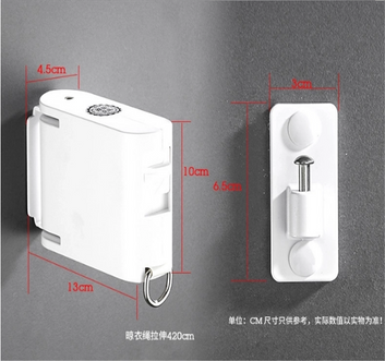 Wall Mounted Retractable Clothesline