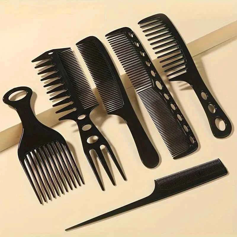 6pcs Hair Comb Set Styling Comb Hairdressing Travel Essentials Wide Toothed Comb