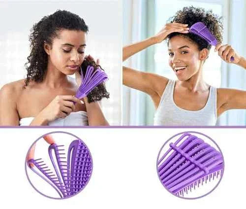 5 Elite HAIR BRUSH & COMB Set-Afro 3a To 4c, Straight, Curly, Frizzy, Kinky Hair