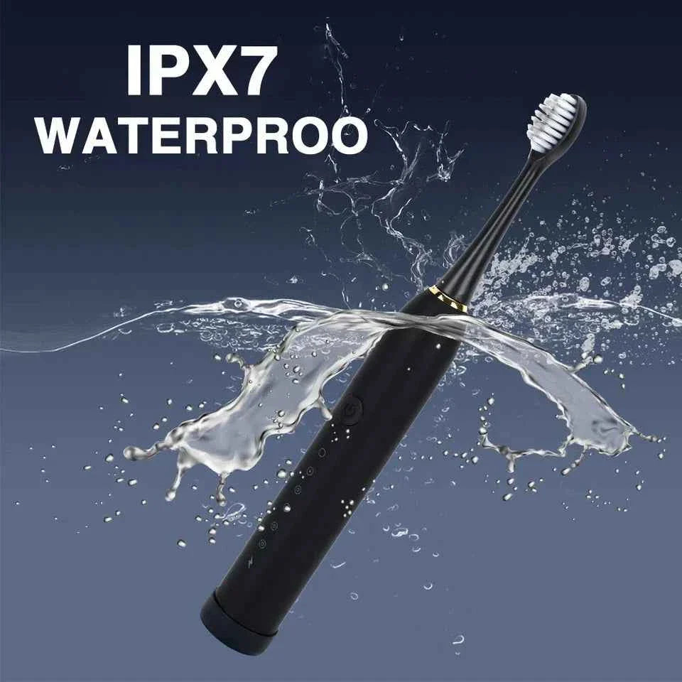 Sonic Electric Toothbrush Rechargeable With 4 Brushes Head 6 Modes USB Brush