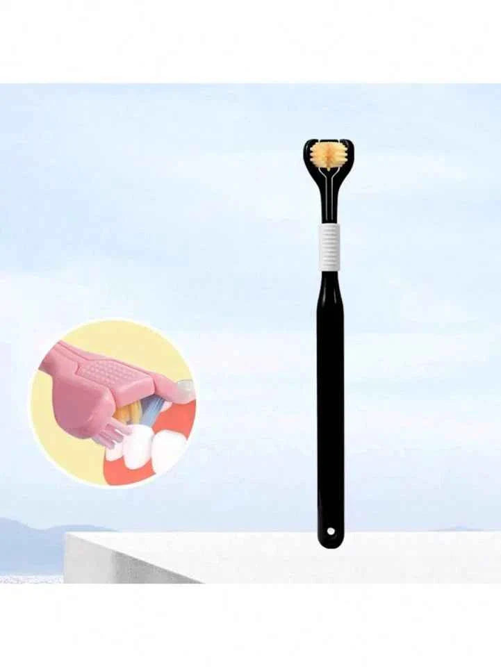 3 Sided Autism Toothbrush Three Bristle Travel Toothbrush Ultra Fine Soft-UK..