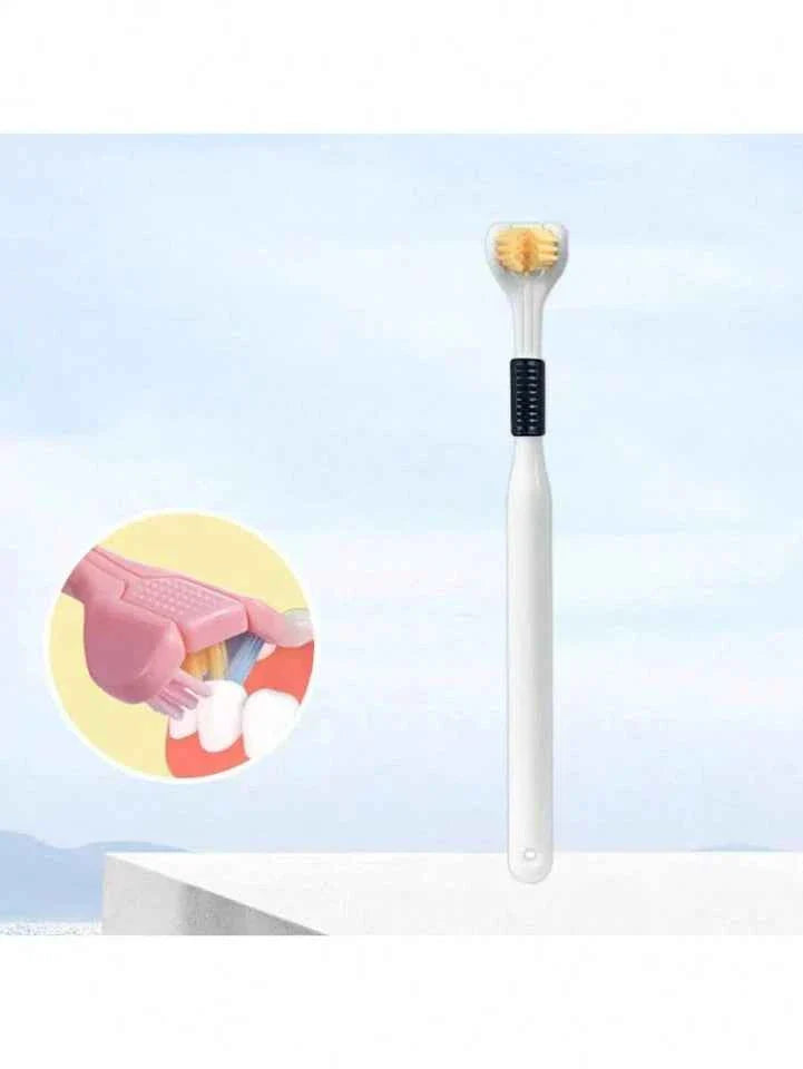 3 Sided Autism Toothbrush Three Bristle Travel Toothbrush Ultra Fine Soft-UK..