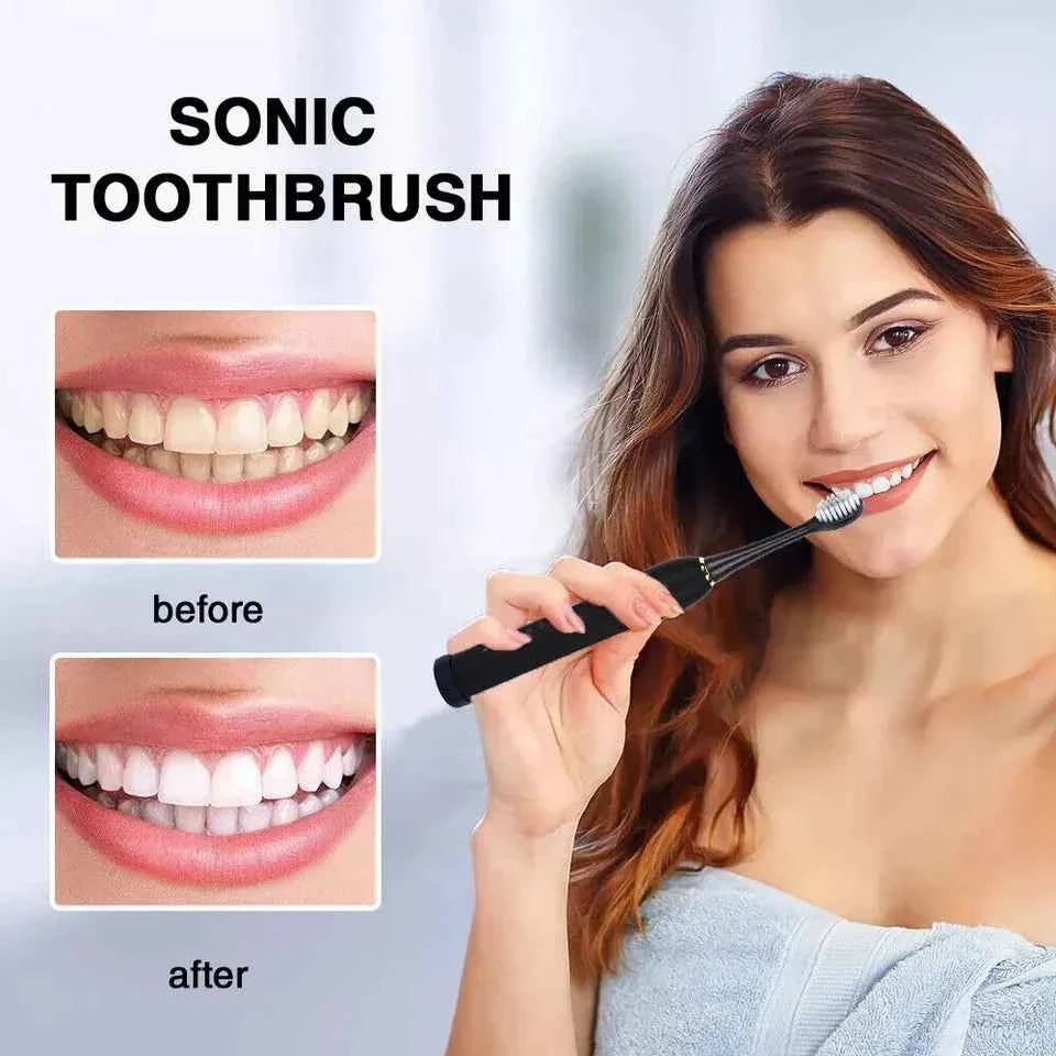 Sonic Electric Toothbrush Rechargeable With 4 Brushes Head 6 Modes USB Brush