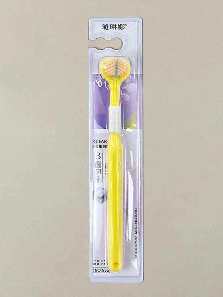 3 Sided Autism Toothbrush Three Bristle Travel Toothbrush Ultra Fine Soft-UK..