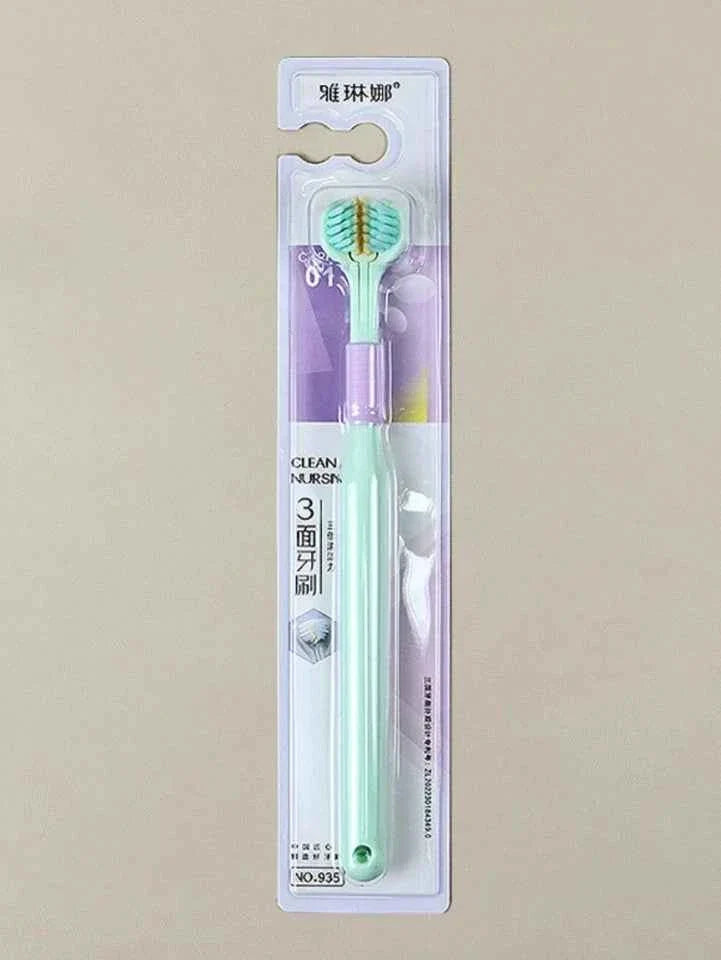 3 Sided Autism Toothbrush Three Bristle Travel Toothbrush Ultra Fine Soft-UK..