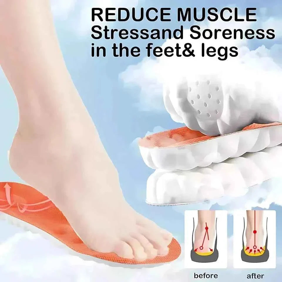Steppers Comfort Boosting Massage Orthotic Insoles for Heel & Plantar Fasciitis
