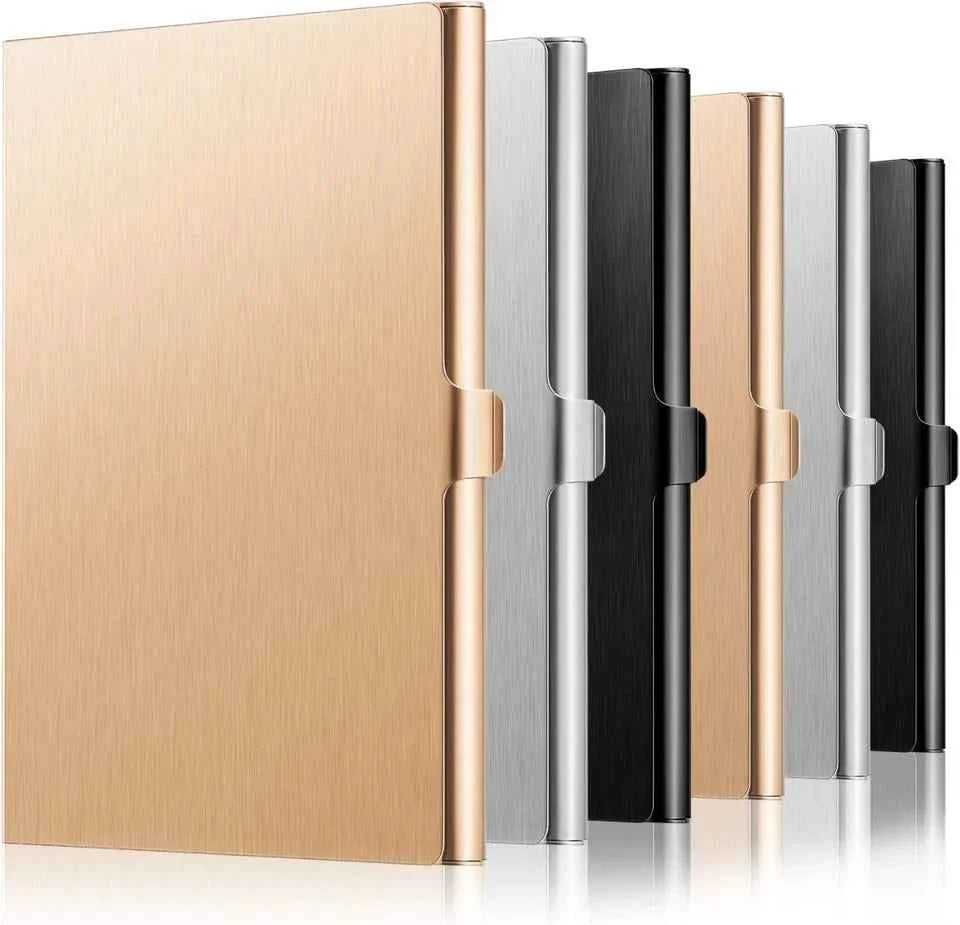 RFID Blocking Wallet Auto Pop up Credit Card Holder Leather Metal Money Clip Men