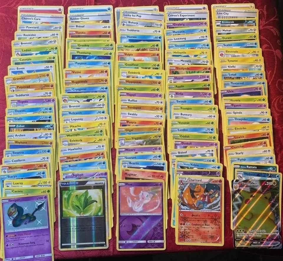 POKEMON CARDS BUNDLE V or VMAX ULTRA RARE FULL HOLO CARD + HOLO SHINY CARDS